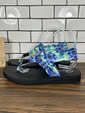 Women's skechers meditation reflection foam thong sandals